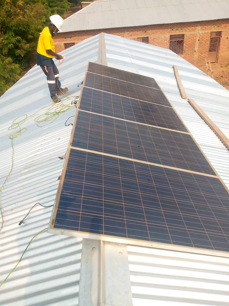 Errichtung der Solaranlage